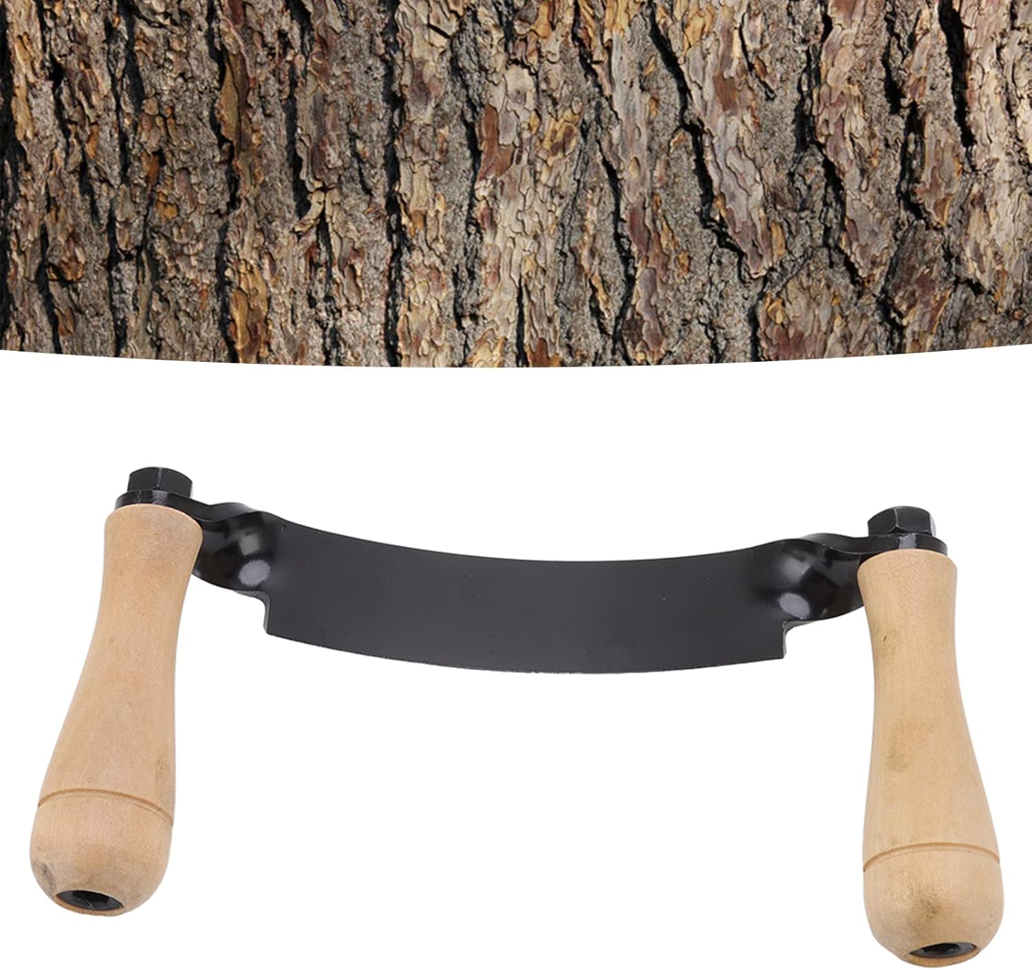 Fdit HRC 30 Cuchillo curvo de acero de tungsteno duradero, herramienta de afeitado curvada, herramienta de descortezado para carpintería, cuchillo