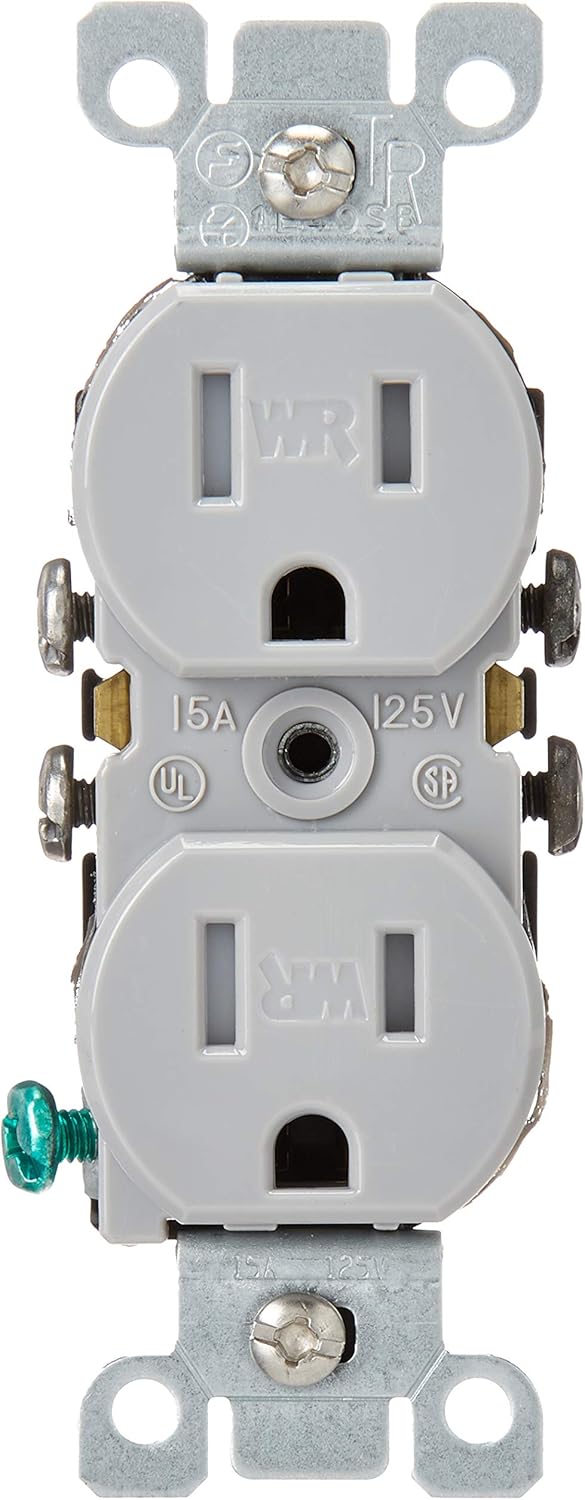 Leviton – interruptor seguro y resistente al clima con receptáculo doble, W5320-T0G