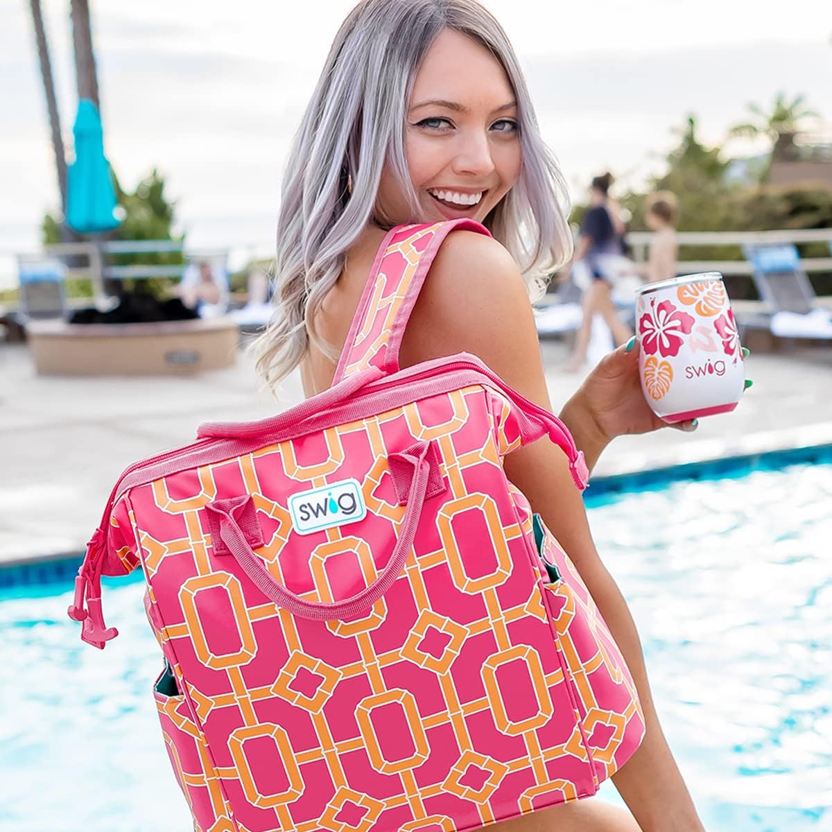 Swig Life Packi Mochila enfriadora, portátil, ligera, impermeable con cremallera resistente y mejorada