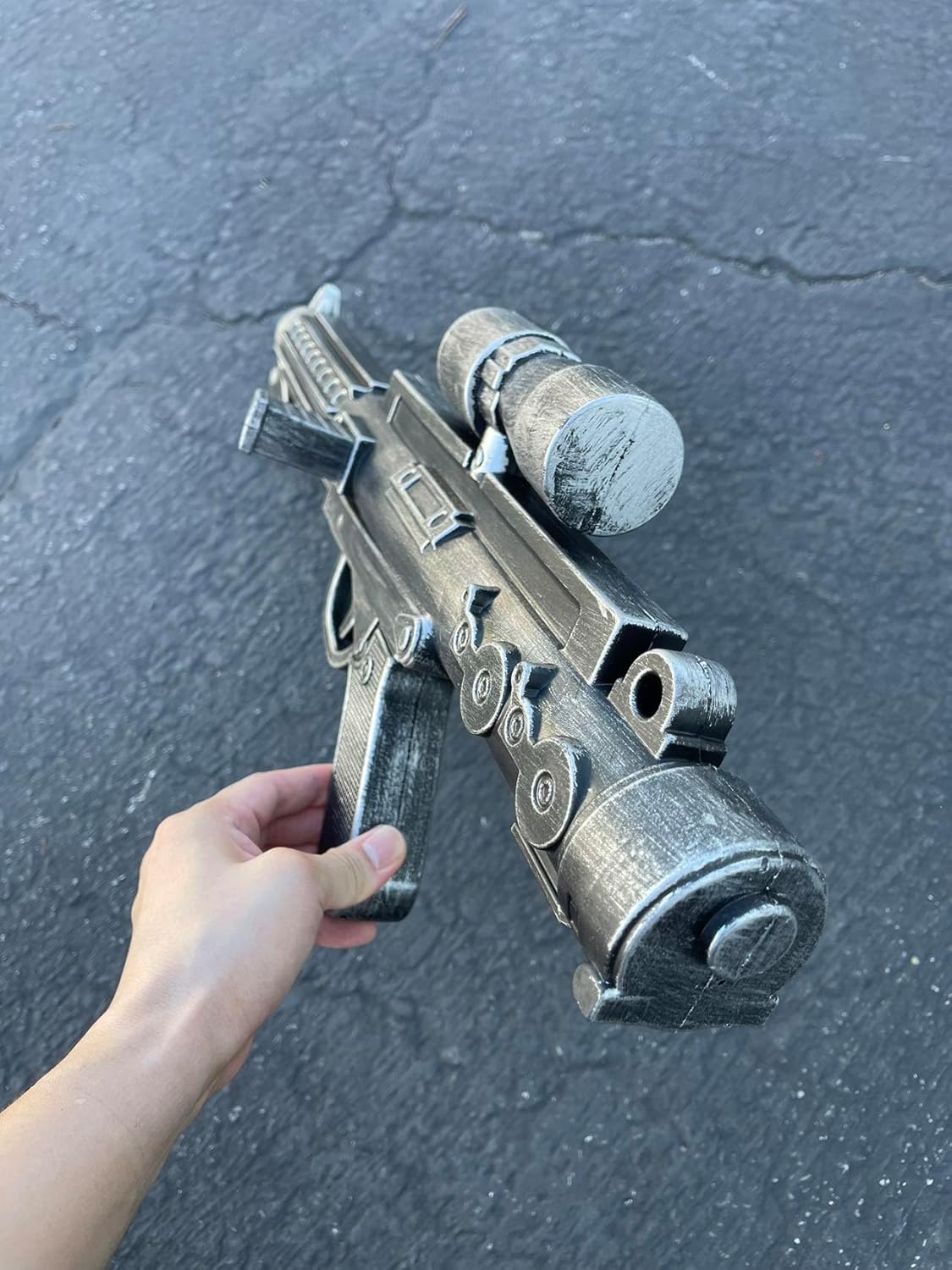 Pistola de espuma para cañón de mano, accesorios para cosplay, disfraz de pistola de espuma, réplica de anime de Navidad, colección de Navidad
