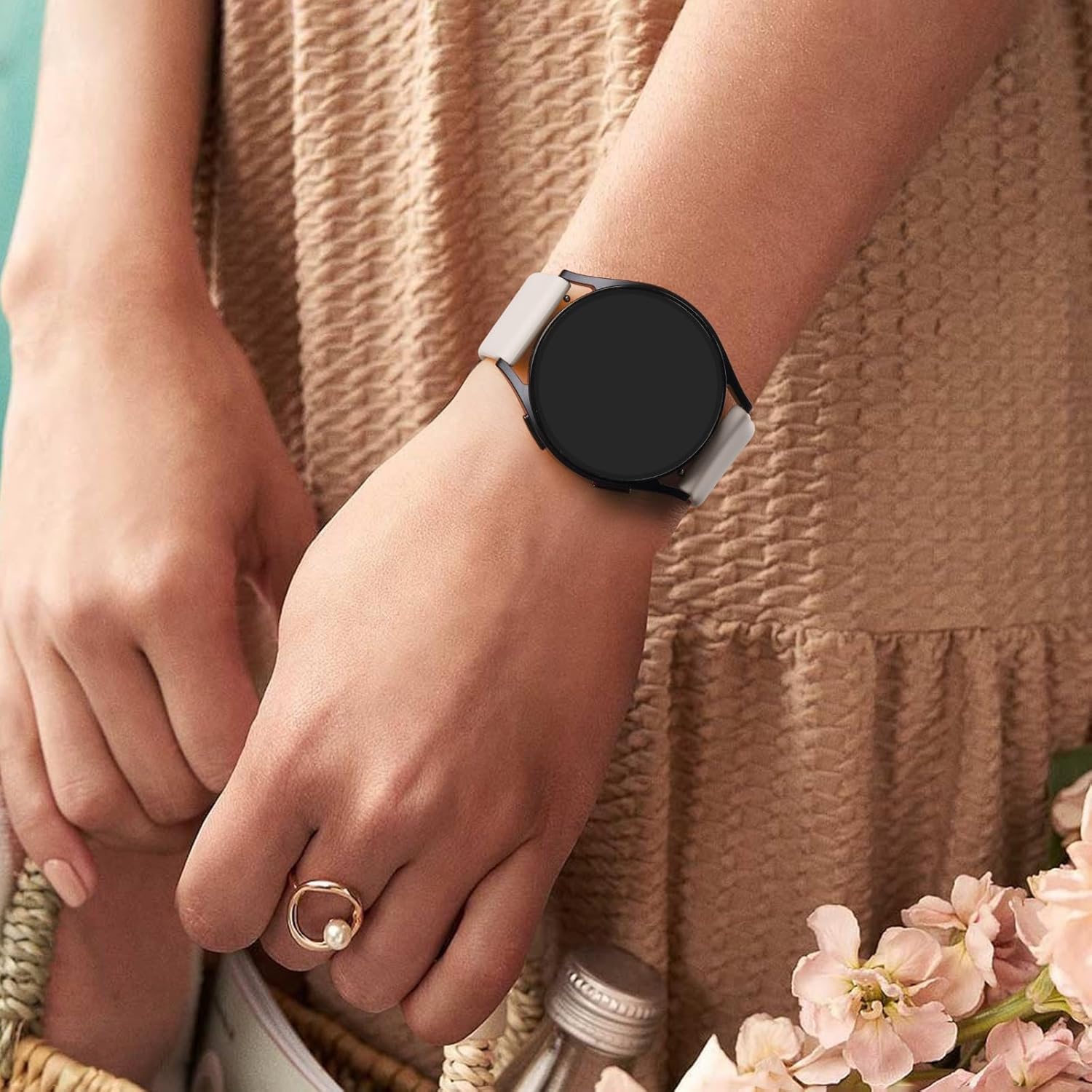 Meliya Correas compatibles con Samsung Galaxy Watch 6 Band 1.575 in 1.732 in, Galaxy Watch 6 Classic Band 1.693 in 1.850 in, 0.787 in, correa de