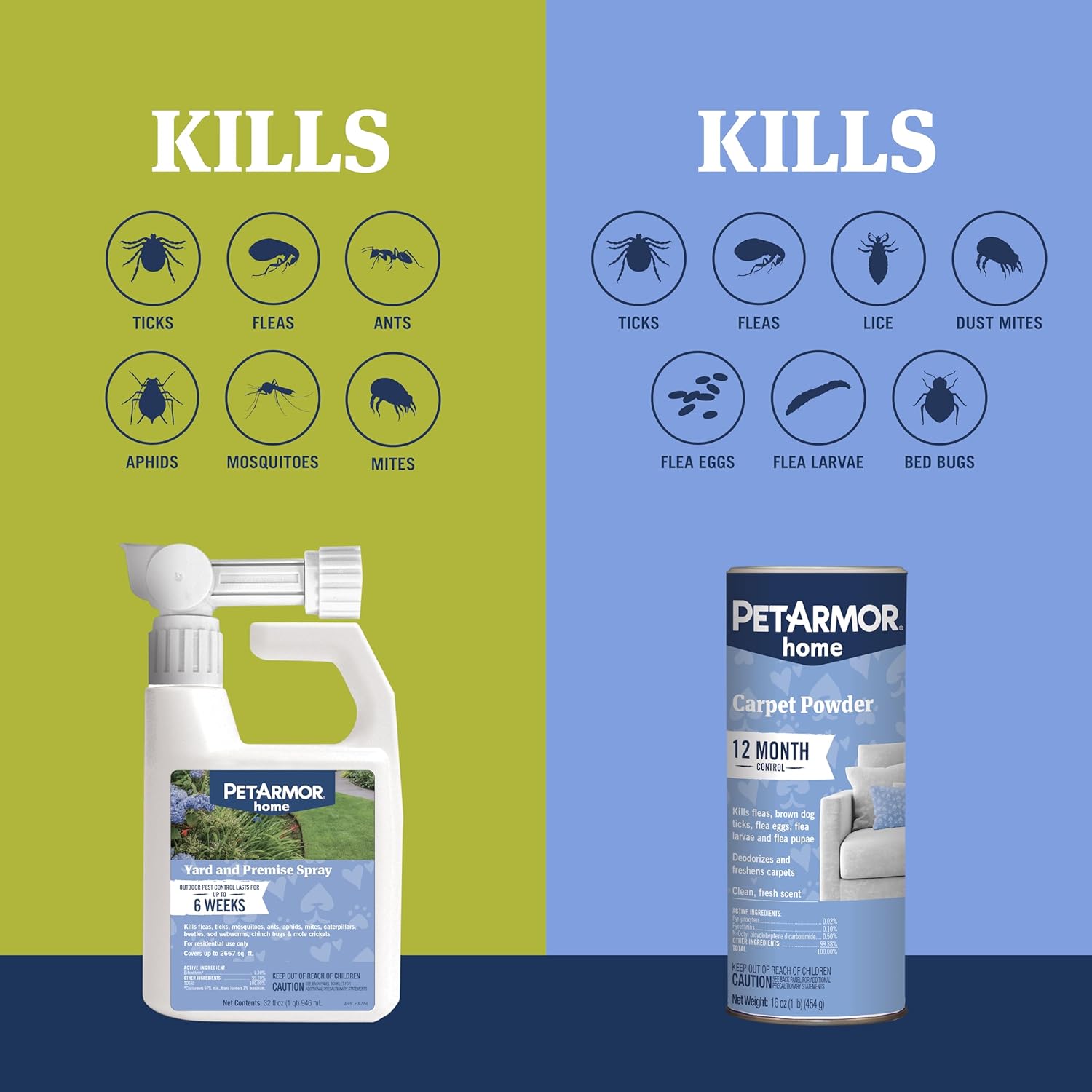 PetArmor Además de prevención de pulgas y garrapatas para gatos de más de 1.5 libras (3 dosis) + spray PetArmor Home para alfombras y rociadores de