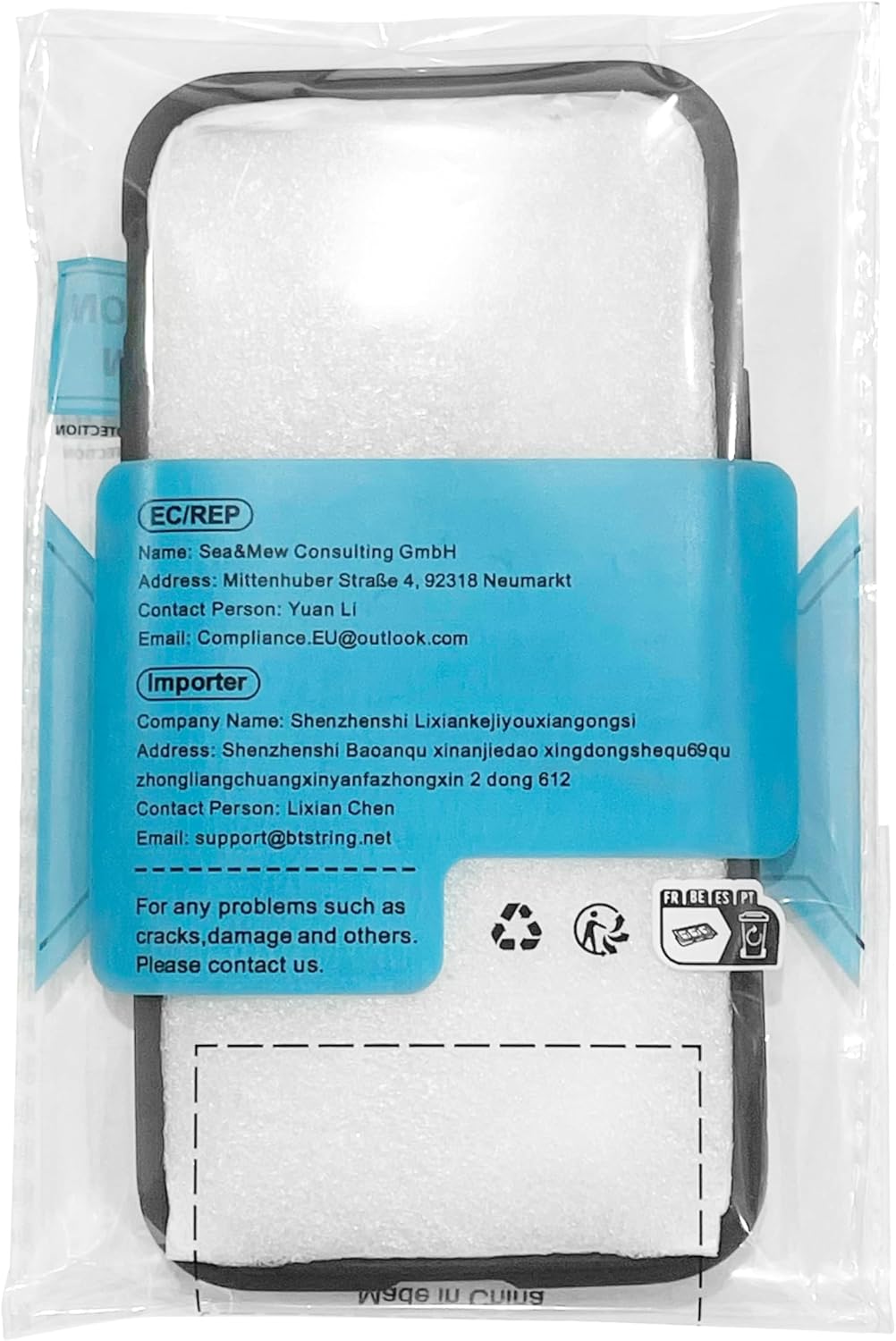 Btstring Funda compatible con Samsung Galaxy S22, con protector de pantalla de vidrio templado, funda a prueba de golpes con soporte, funda