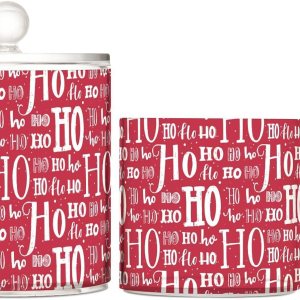 Tarros de Navidad con tapas, recipientes de baño, tarros decorativos para lavandería, contenedor de recogida de hilo dental para dormitorio, Tarros de Navidad con tapas, recipientes de baño, tarros decorativos para lavandería, contenedor de recogida de hilo dental para dormitorio,