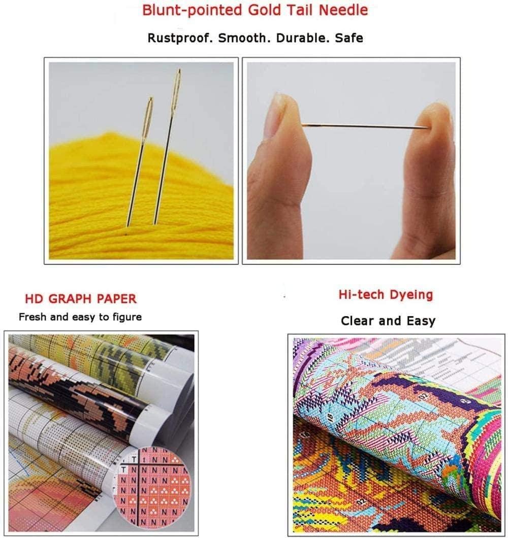 Kits de punto de cruz estampado de 11 quilates para principiantes, figura religiosa, patrón preimpreso, kits de bordado de punto de cruz, tela de