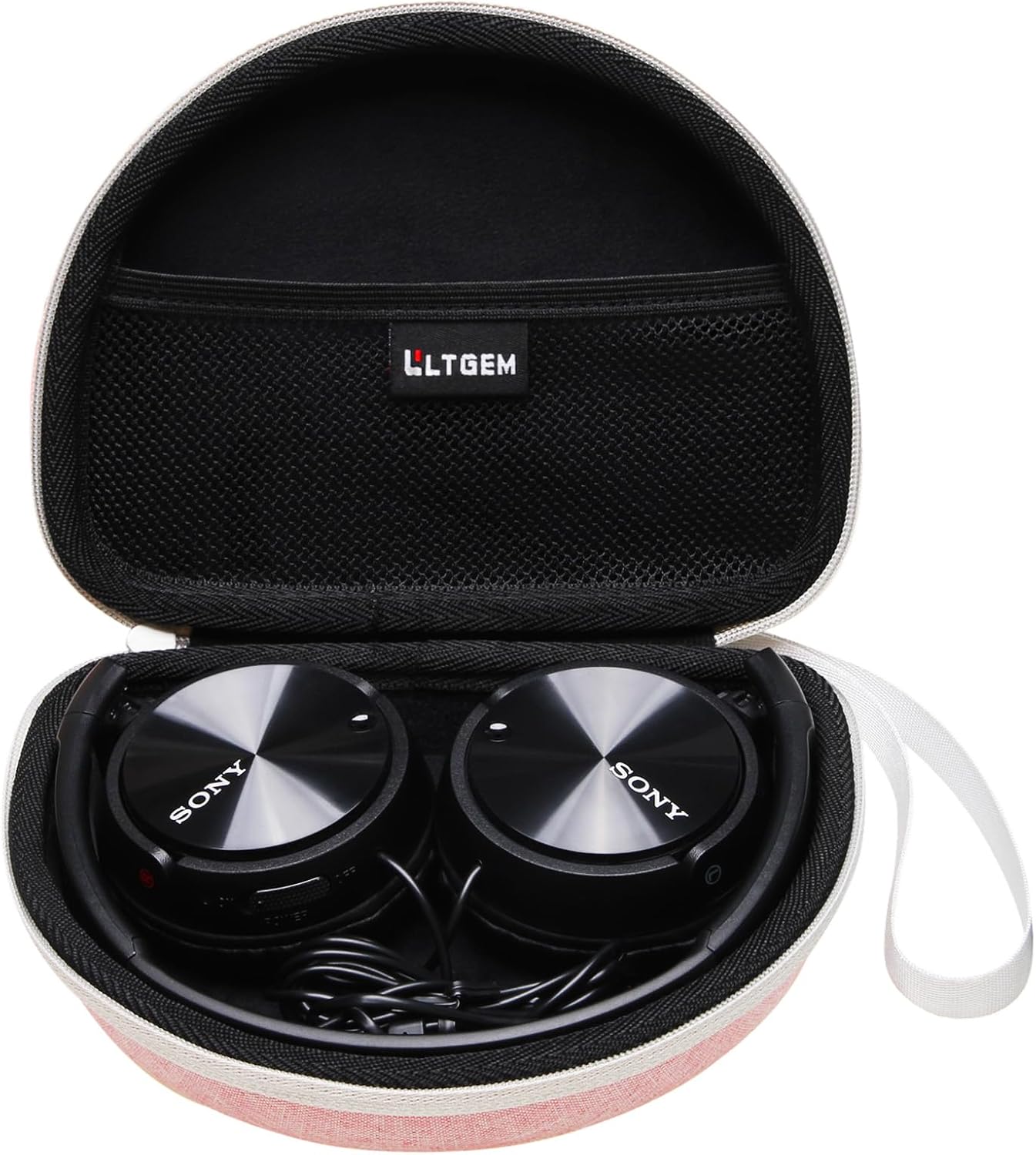 LTGEM Funda rígida para auriculares Sony MDR-ZX110ZX110APZX110NCZX310AP con cable, para auriculares iClever BTH22 para niños, bolsa de