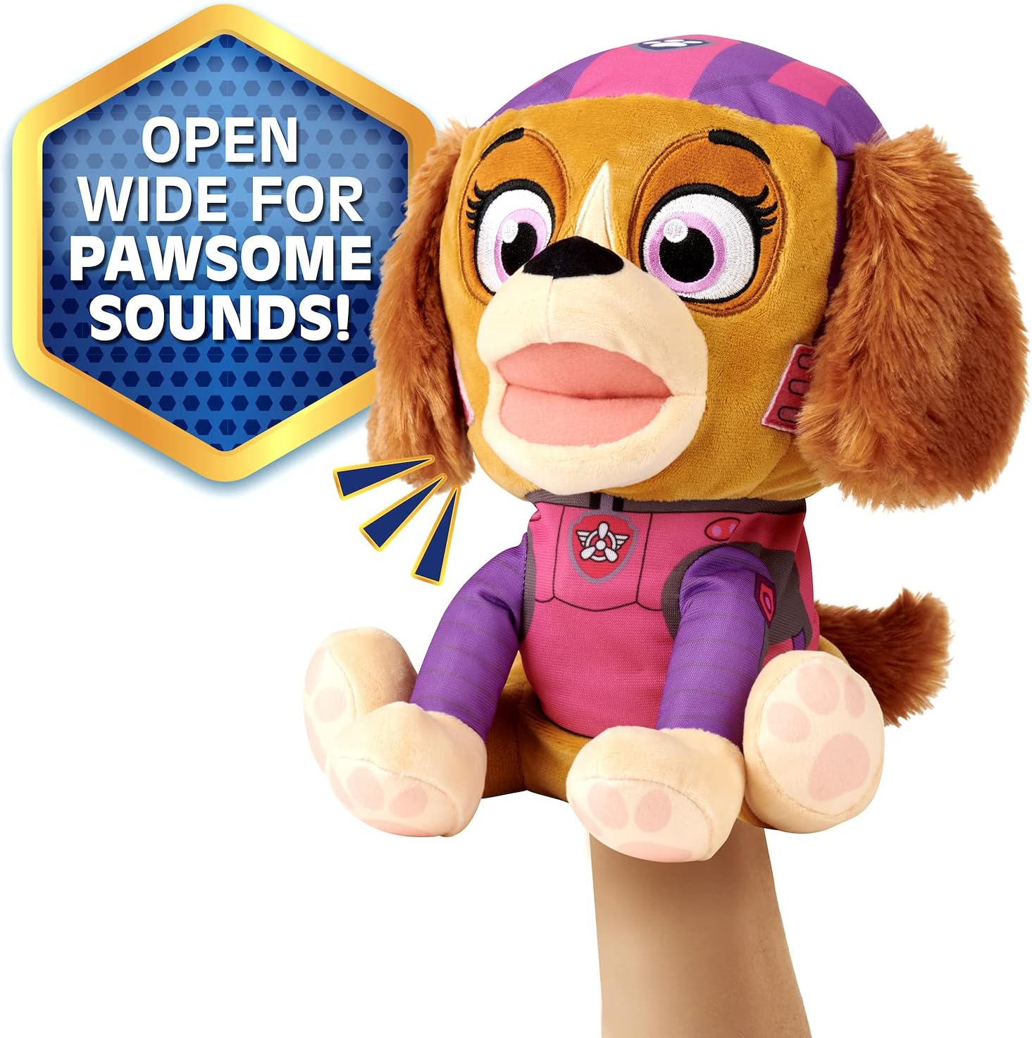 WowWee Paw Patrol The Movie Skye Play & Say Interactive Puppet – Marioneta de mano con sonidos