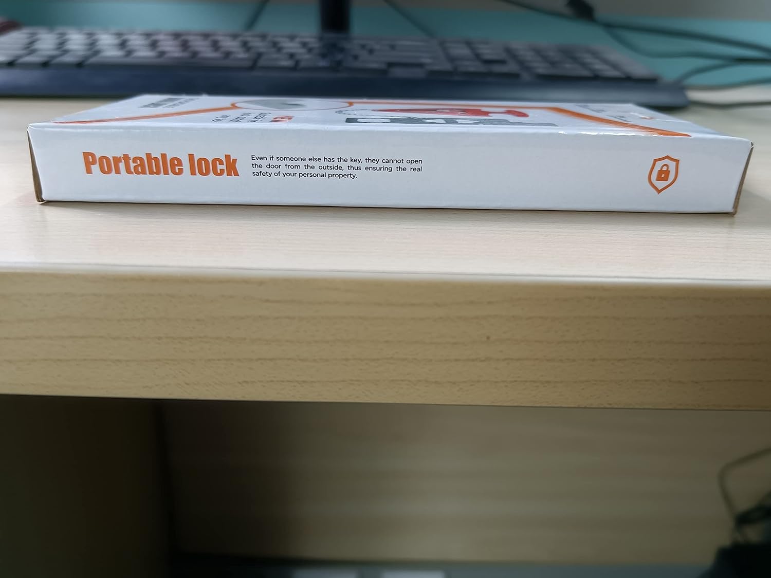 Cerradura de puerta portátil Cerradura de viaje con bolsa de almacenamiento evita el acceso no autorizado Seguridad antirrobo y privacidad Air BNB