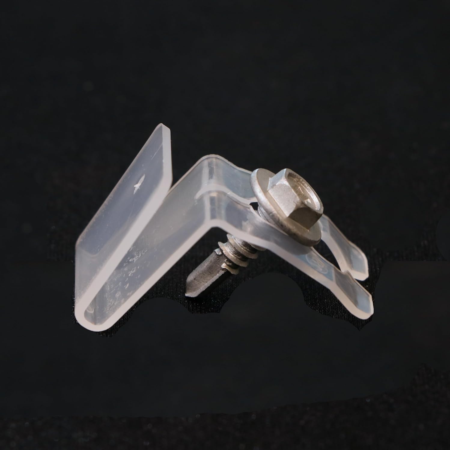 Raptor Gutter Guard Clips de luz exterior  100 unidades  Tornillos incluidos (compatible con cualquier protector de canalón)