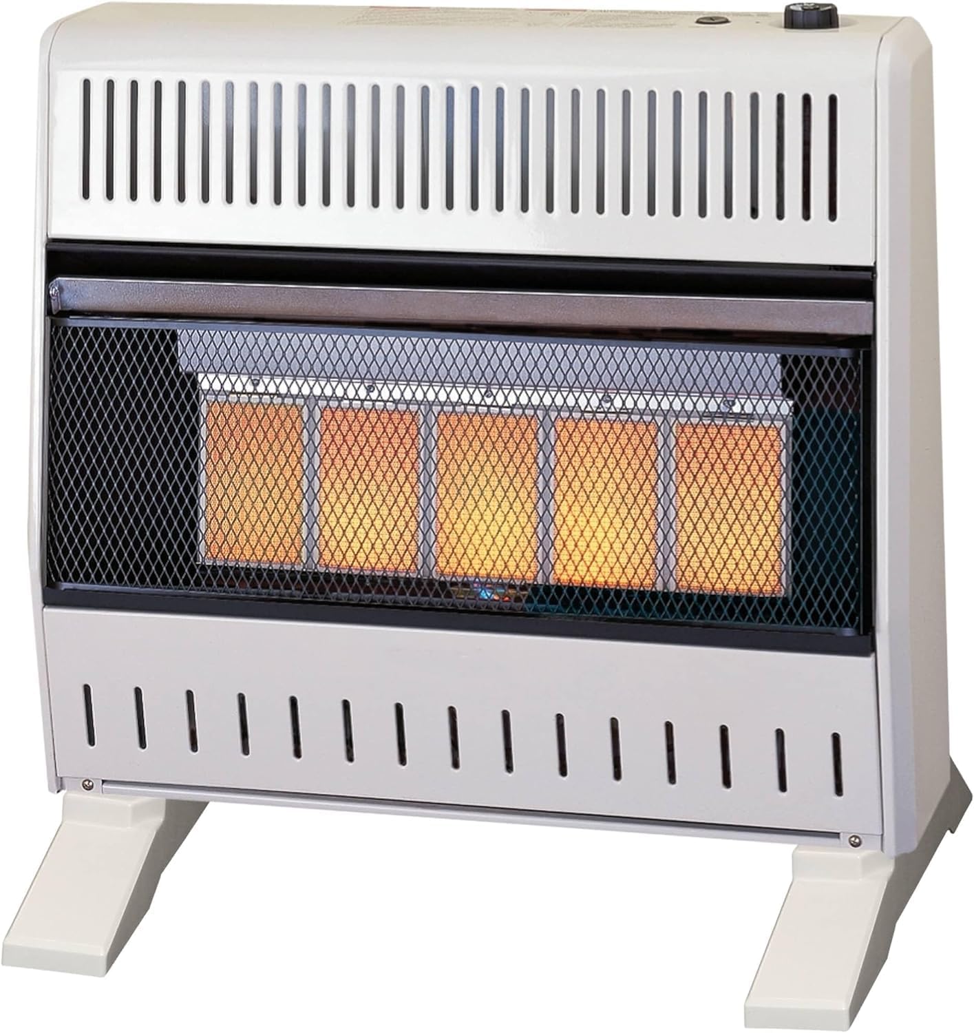 ProCom ML250TPA-B Calentador infrarrojo de gas propano sin ventilación con control de termostato para uso doméstico y oficina, 30000 BTU, calienta