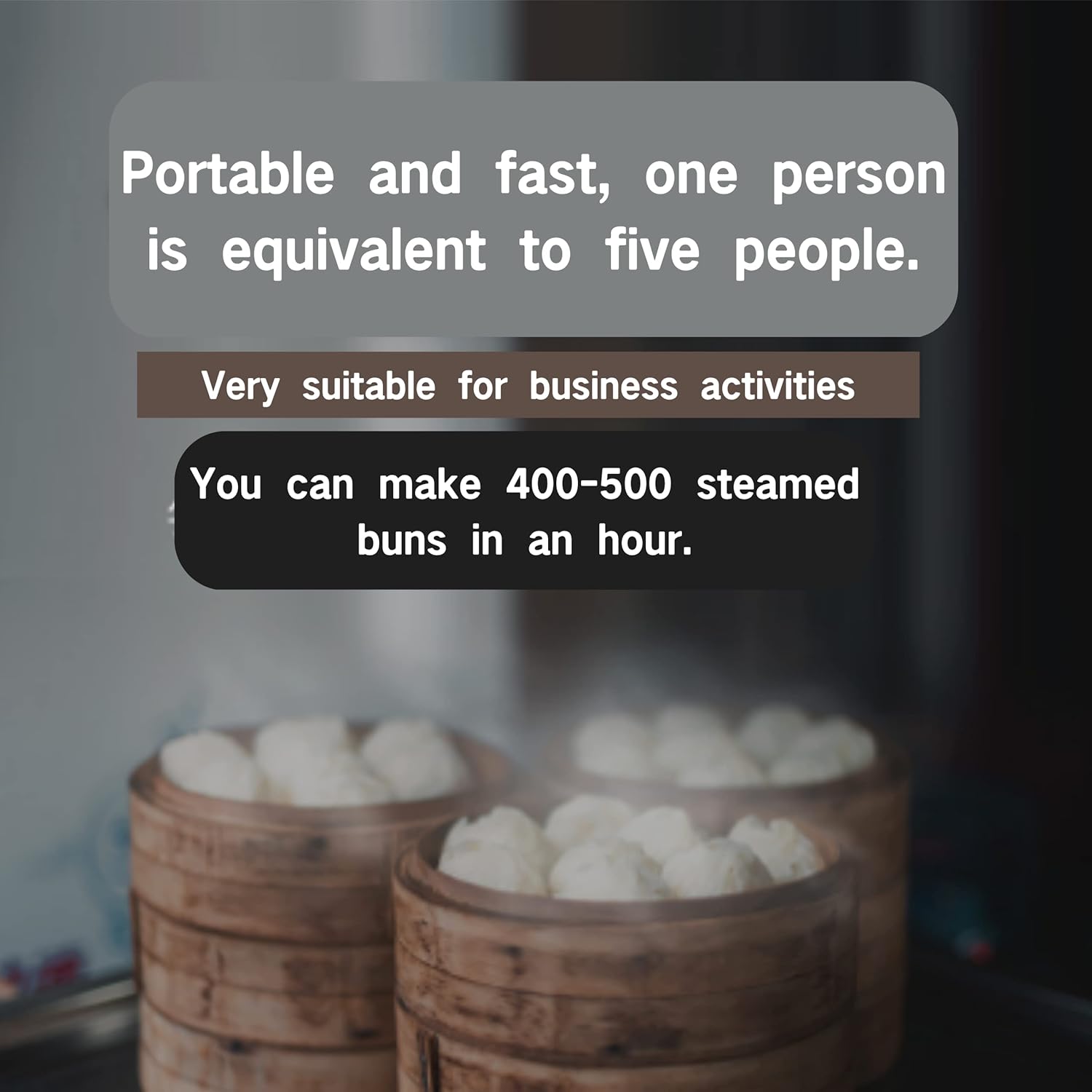 LOYALHEARTDY Baozi Maker, máquina de hacer bollos de acero inoxidable manual para hacer bollos con 3 tamaños de moldes chinos para hacer bao chinos,