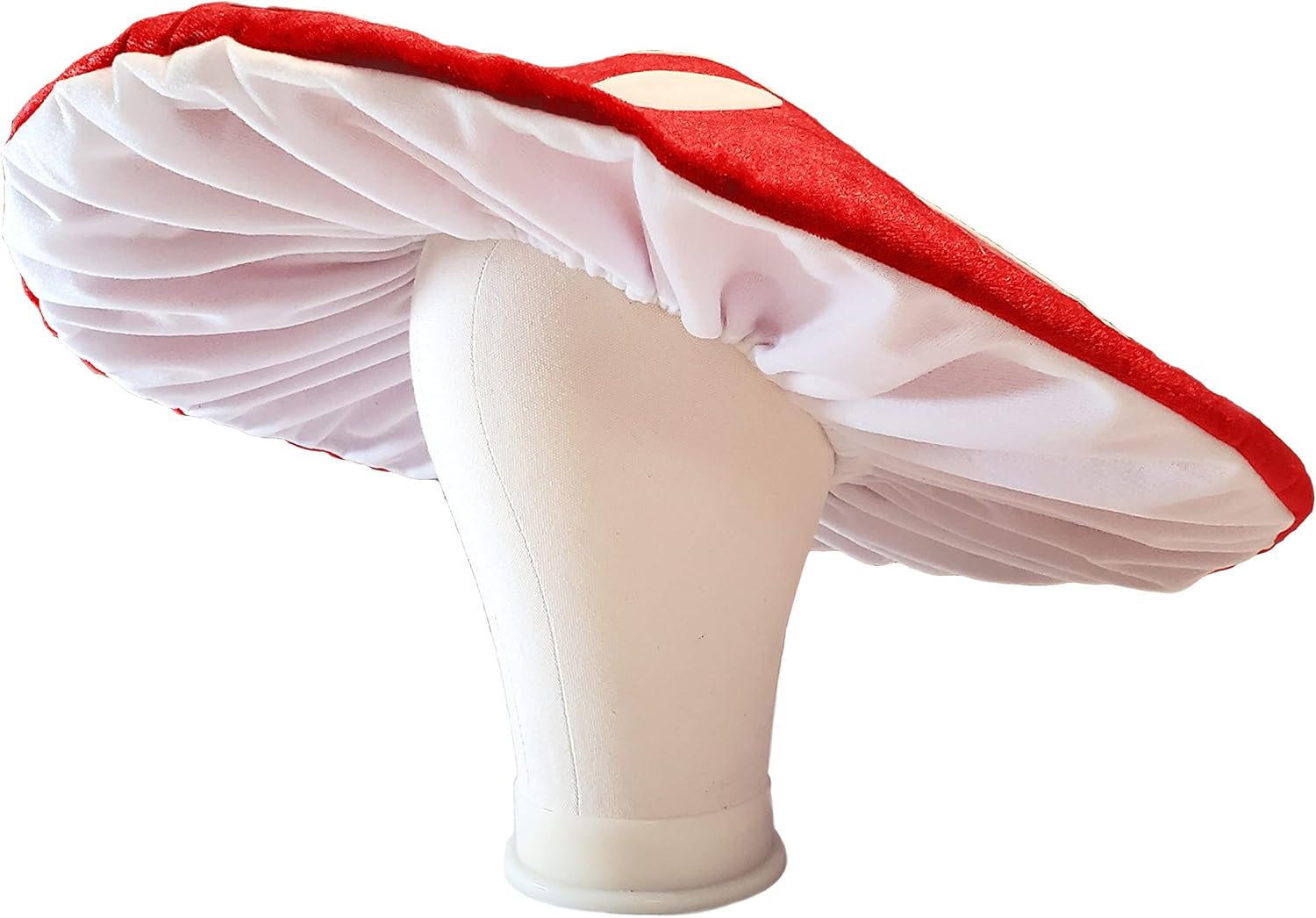 Sombrero de hongo para disfraz de cosplay, accesorio de fiesta, gorra de gran tamaño con ala con alambre