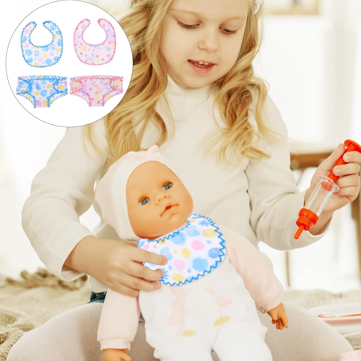 Gadpiparty 2 Conjuntos de ropa para muñecas Ropa interior para muñecas DIY Accesorios para muñecas Ropa interior para niños recién nacidos, ropa
