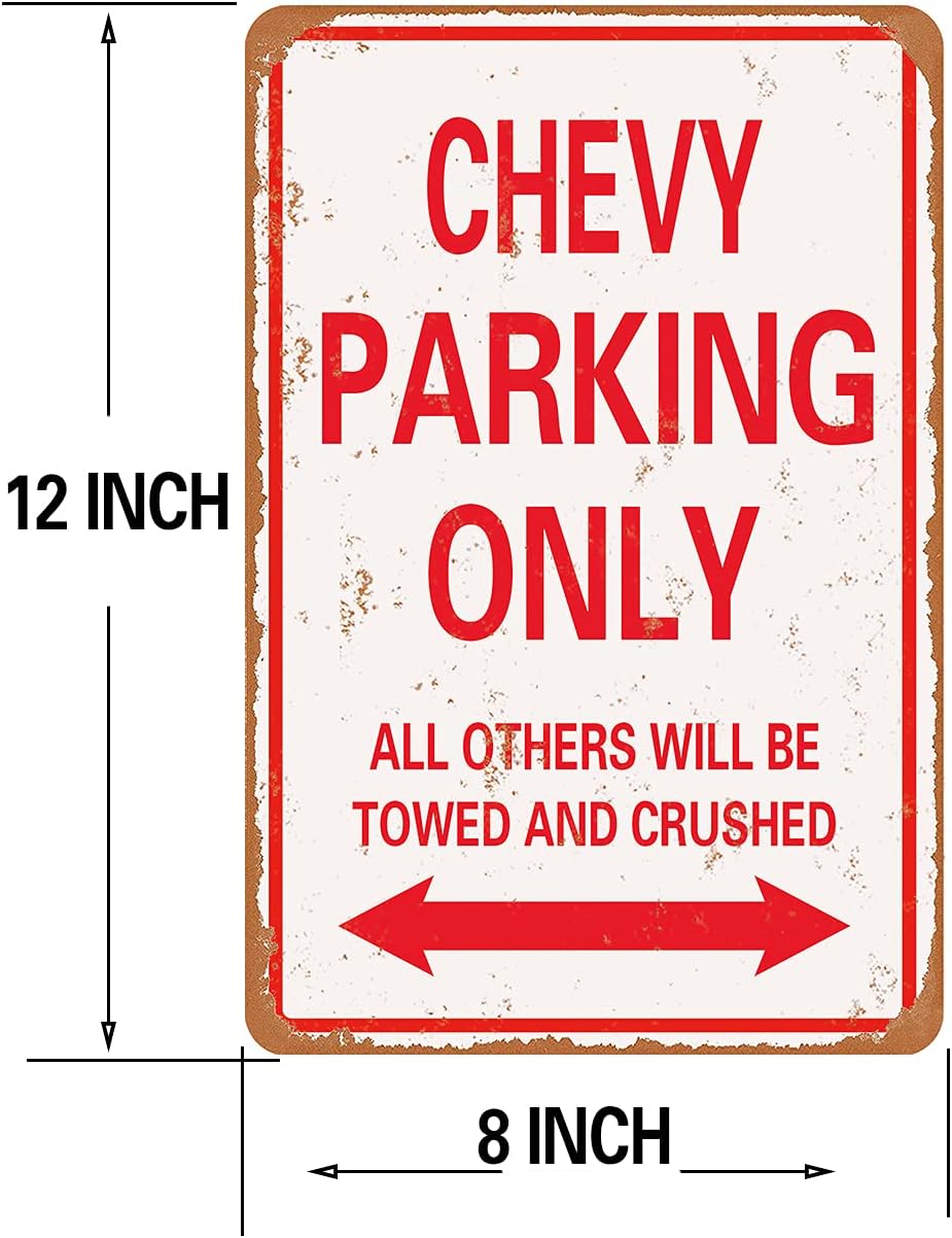Ca Parking Only Vintage Look Divertido Cartel de lata mental-8 X 12 pulgadas-Aluminio