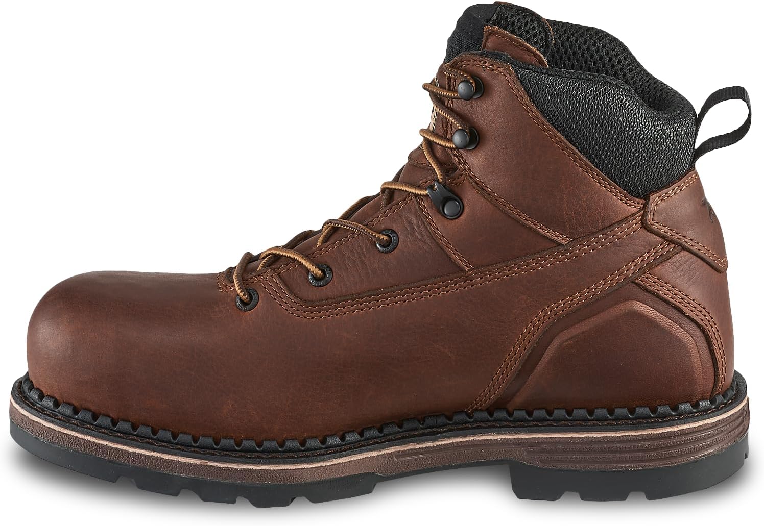 Irish Setter, Edgerton, Botas de trabajo, para hombre, 6 pulgadas, impermeables, punta suave, color marrón