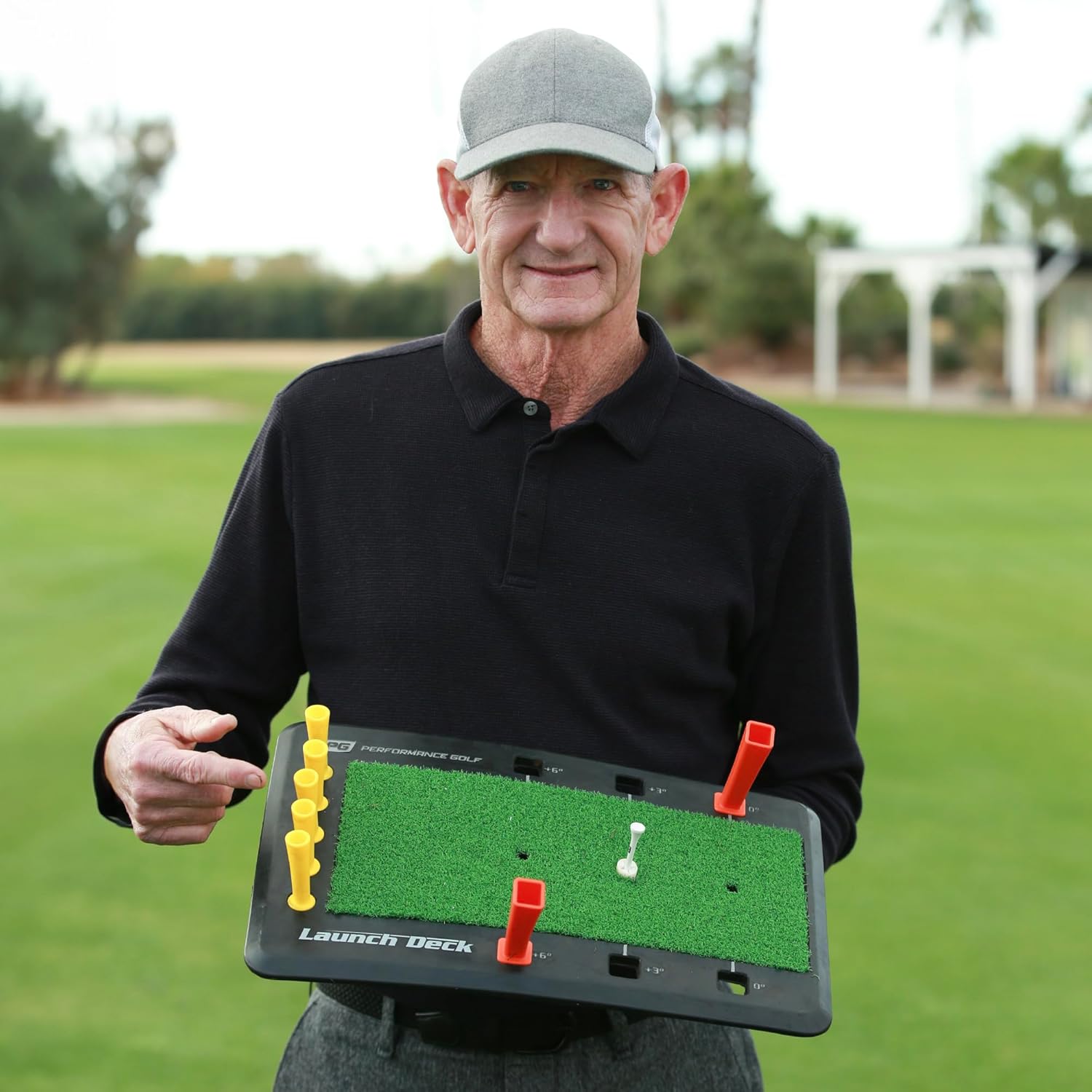 Performance Golf Entrenador de swing de golf de plataforma de lanzamiento – Herramienta de dominio de Slice I Swing por Hank Haney I Comentarios