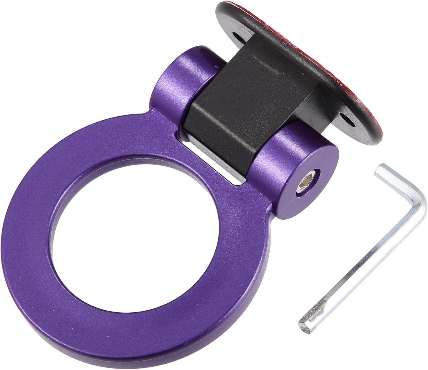 X AUTOHAUX Pegatina universal de remolque en forma de O púrpura para coche, decoración de parachoques