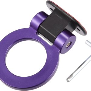 X AUTOHAUX Pegatina universal de remolque en forma de O púrpura para coche, decoración de parachoques X AUTOHAUX Pegatina universal de remolque en forma de O púrpura para coche, decoración de parachoques