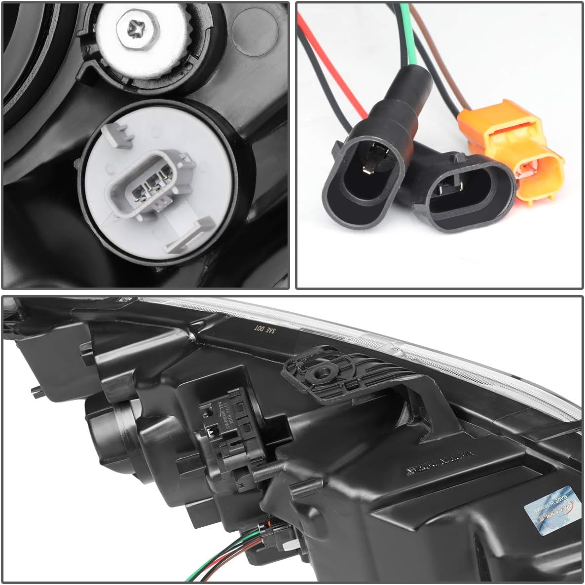 Auto Dynasty Par de lámparas LED DRL estilo DRL secuencial para faros delanteros compatibles con Honda Civic 16-18