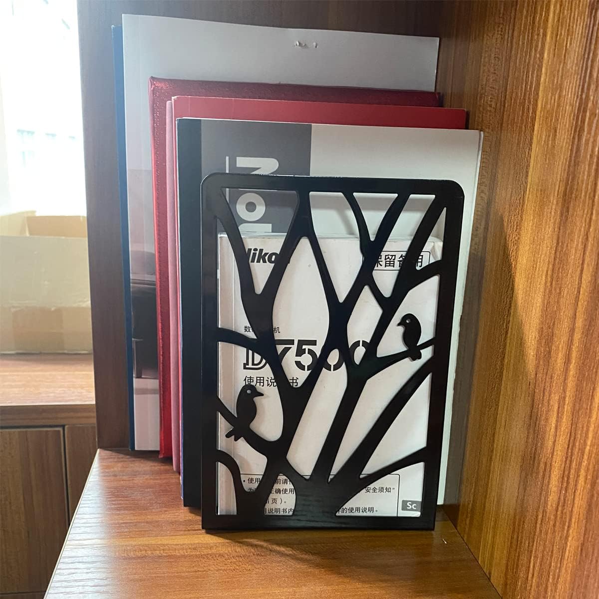 Sujetalibros decorativos de oficina, diseño de pájaro, tapón de metal resistente con base de goma antideslizante, soporte de sujeción para cuadernos