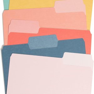 U Brands Juego de carpetas de archivos, suministros de oficina, con súper pestañas, certificado FSC, 48 unidades U Brands Juego de carpetas de archivos, suministros de oficina, con súper pestañas, certificado FSC, 48 unidades