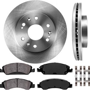 FRONT 330 mm Premium OE 6 agarradera 2 rotores de disco de freno + 4 almohadillas con freno de cerámica + broches FRONT 330 mm Premium OE 6 agarradera 2 rotores de disco de freno + 4 almohadillas con freno de cerámica + broches