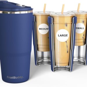 Frostbuddy To Go Buddy – Vaso térmico de acero inoxidable con aislamiento al vacío de 30 onzas, tazas térmicas para bebidas calientes y frías, vaso Frostbuddy To Go Buddy – Vaso térmico de acero inoxidable con aislamiento al vacío de 30 onzas, tazas térmicas para bebidas calientes y frías, vaso