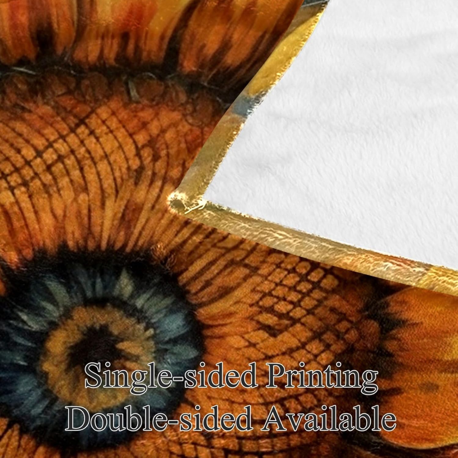 Manta de forro polar con estampado de girasol, tamaño individual, suave, ligera, acogedora, perfecta para cama, sofá, viajes, campamento, 59.0 x