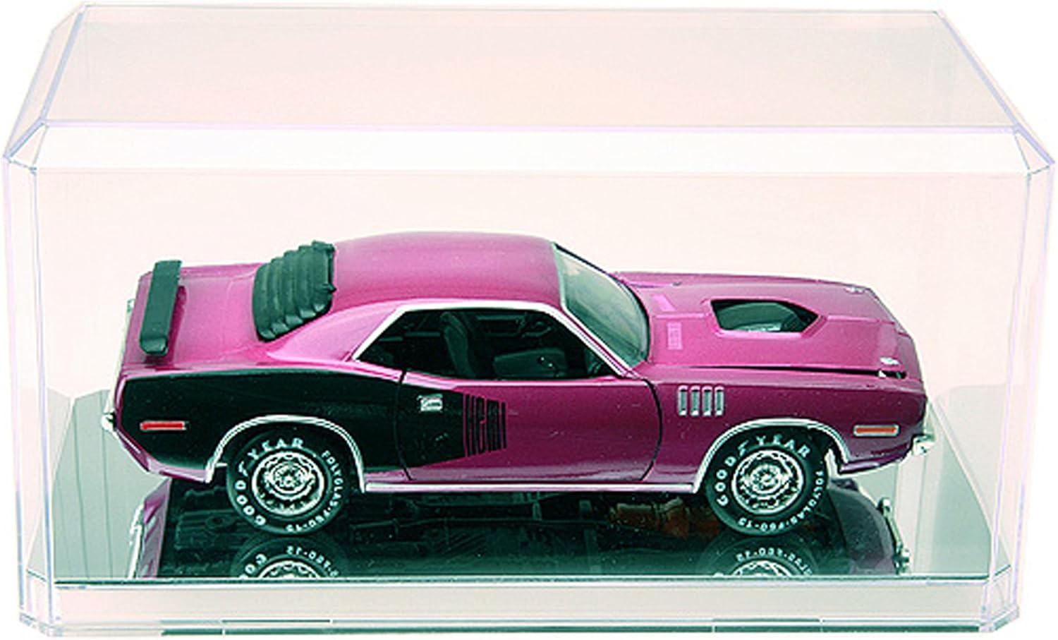 Pioneer Plastics 094CD – Vitrina de plástico transparente para automóviles a escala 124 (espejo), 9 pulgadas de ancho x 4.125 pulgadas de