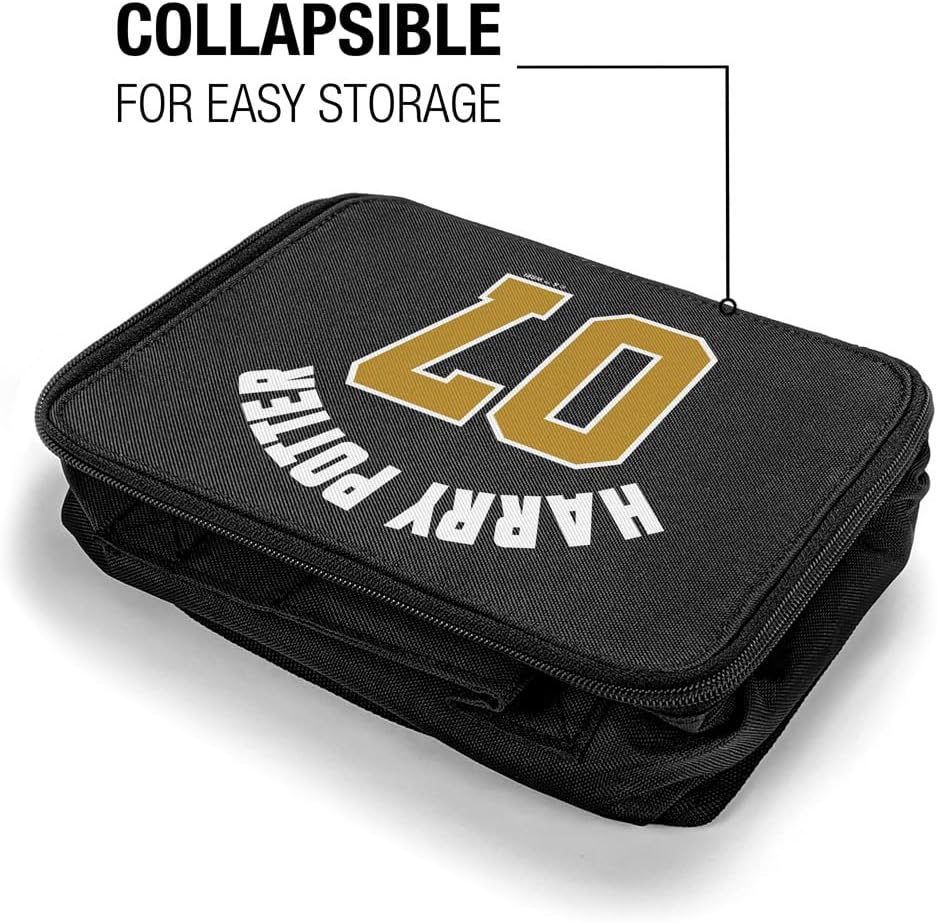 LOGOVISION Harry Potter Jersey Clean Insulated Soft Side Lunch Box – Bolsa de almuerzo reutilizable para trabajo de oficina escolar, sin BPA