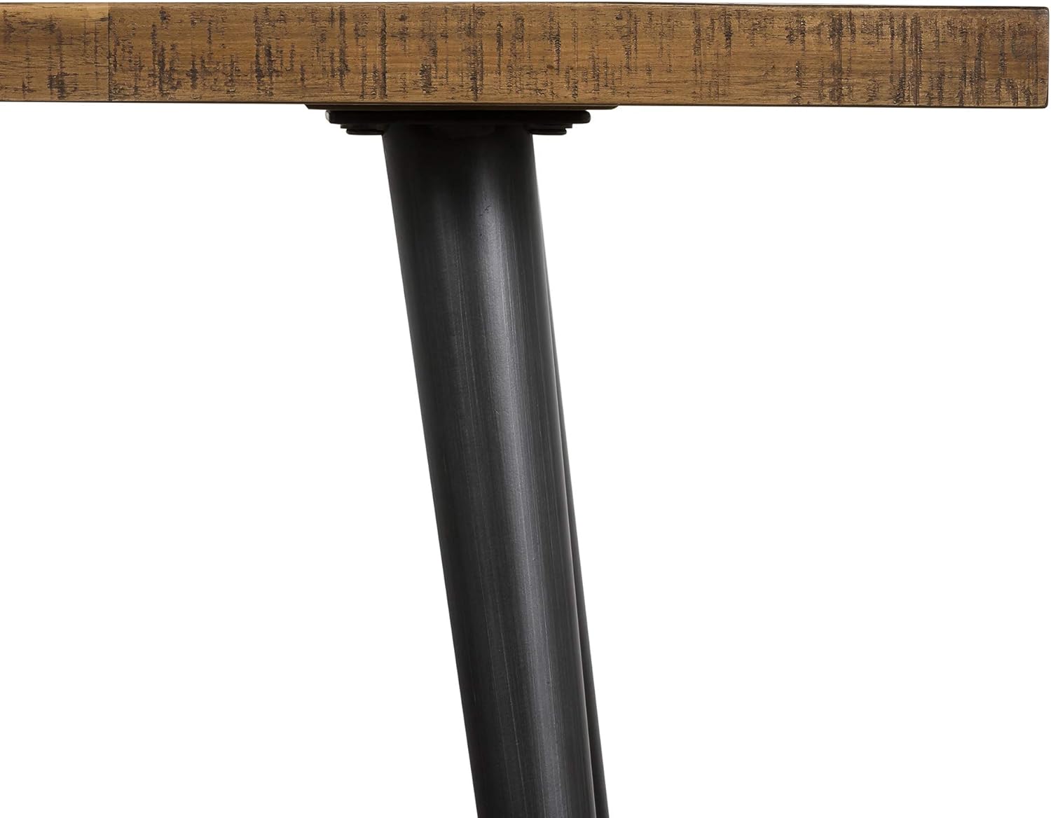 Cusco Acacia – Banco de mesa de comedor rústico para cocina, 55 pulgadas de ancho, antiguo