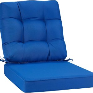 JMGBird Juego de cojín para asiento y respaldo para silla de exterior, juego de cojines de asiento profundo de 22 x 22 pulgadas, cojín de exterior JMGBird Juego de cojín para asiento y respaldo para silla de exterior, juego de cojines de asiento profundo de 22 x 22 pulgadas, cojín de exterior