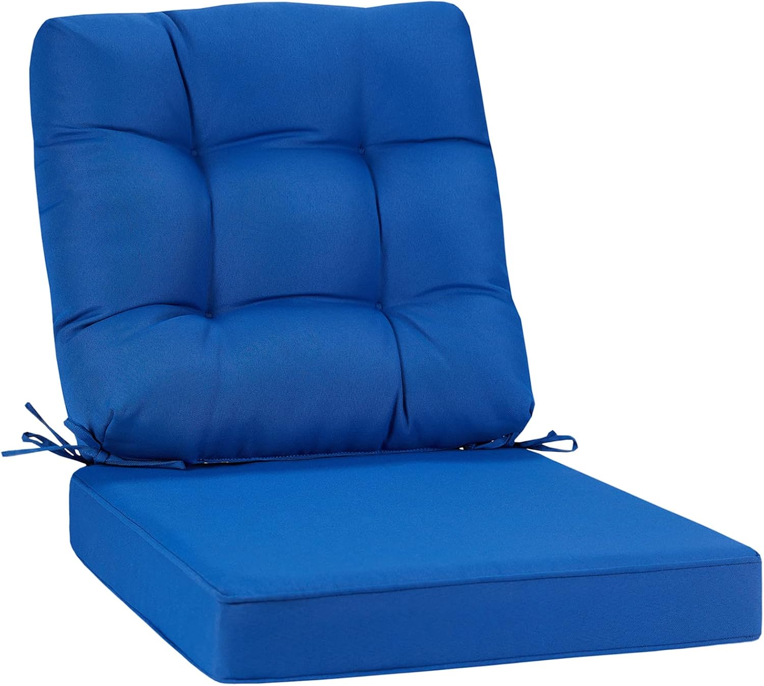 JMGBird Juego de cojín para asiento y respaldo para silla de exterior, juego de cojines de asiento profundo de 22 x 22 pulgadas, cojín de exterior
