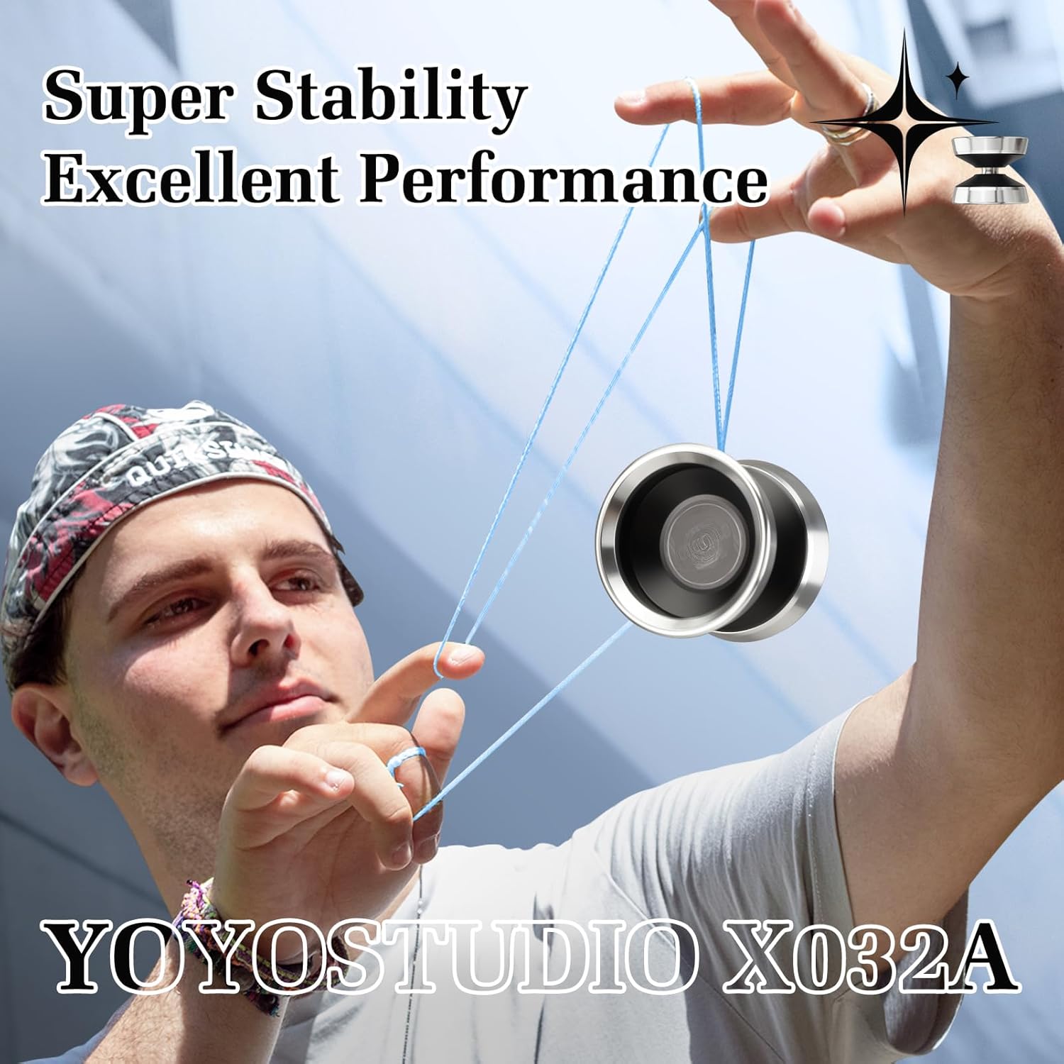 YOYOSTUDIO Yoyo Yoyos profesionales bimetálicos con doble anillo de aleación de aluminio, trucos profesionales yoyos para adultos, yoyo bimetálico
