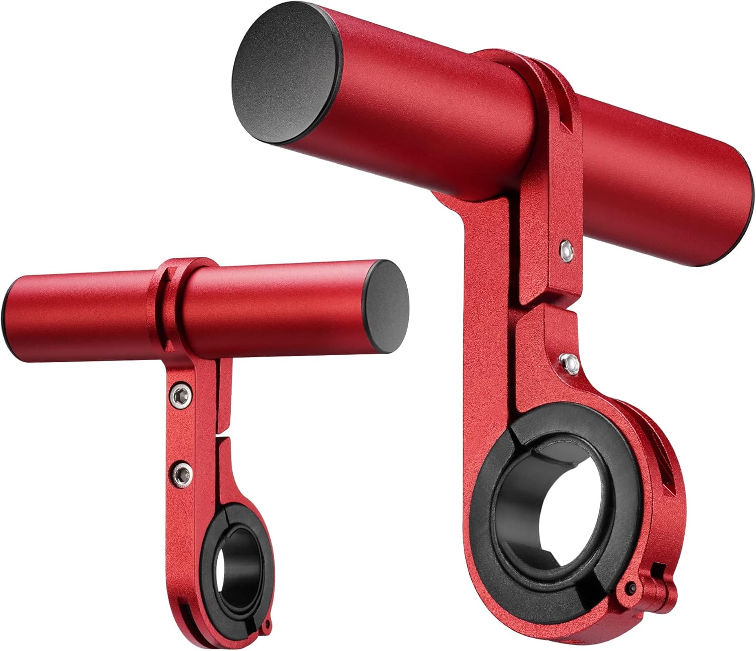 kwmobile Extensor de manillar de bicicleta  Barra de montaje de extensión para manillar de bicicleta de montaña o bicicletas eléctricas  Tamaño