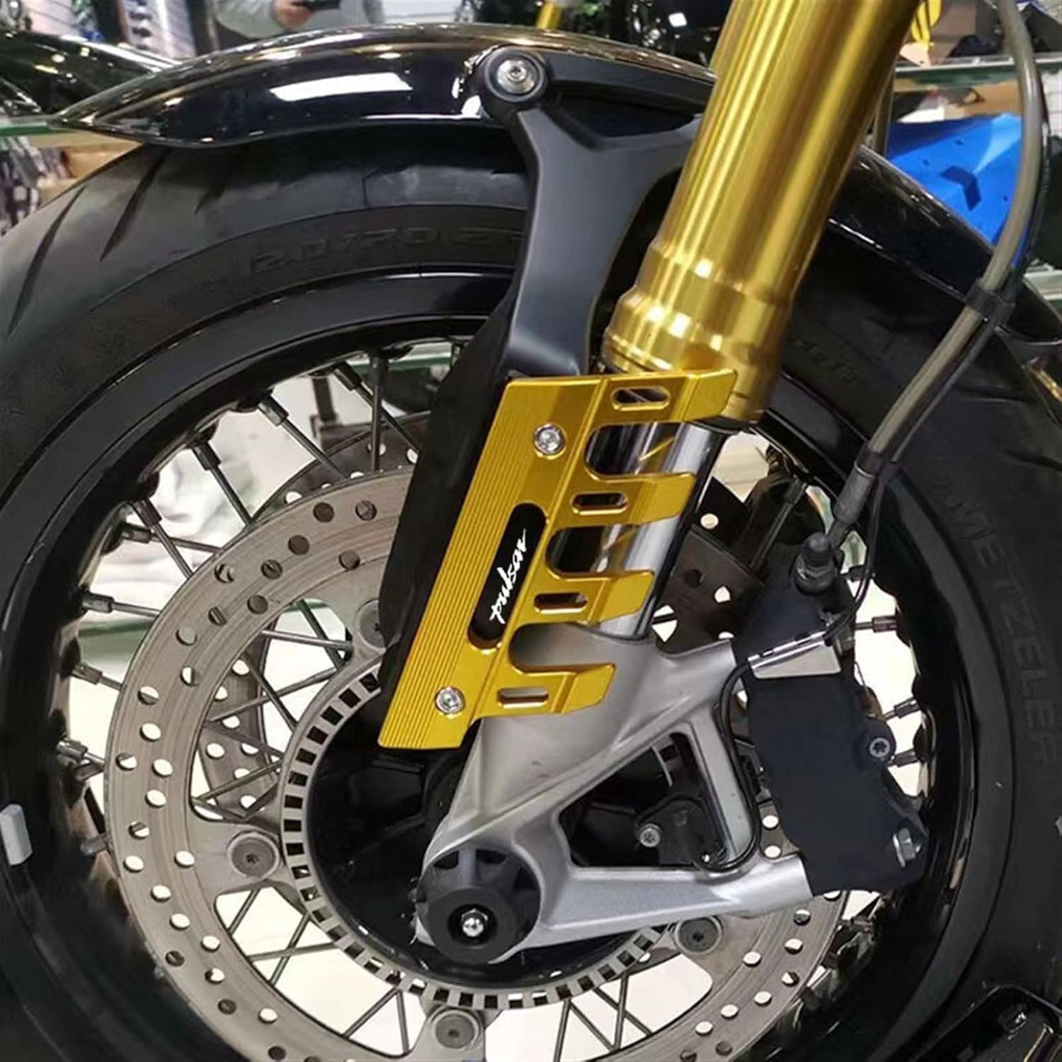 Protector de guardabarros delantero para motocicleta, guardabarros, protector de horquilla inferior para Bajaj Pulsar 200 NSPulsar 200 RS200 AS