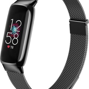 Zedoli Compatible con Fitbit Luxe Bands para mujeres y hombres, correa de repuesto de metal de malla milanesa de acero inoxidable para Fitbit Zedoli Compatible con Fitbit Luxe Bands para mujeres y hombres, correa de repuesto de metal de malla milanesa de acero inoxidable para Fitbit
