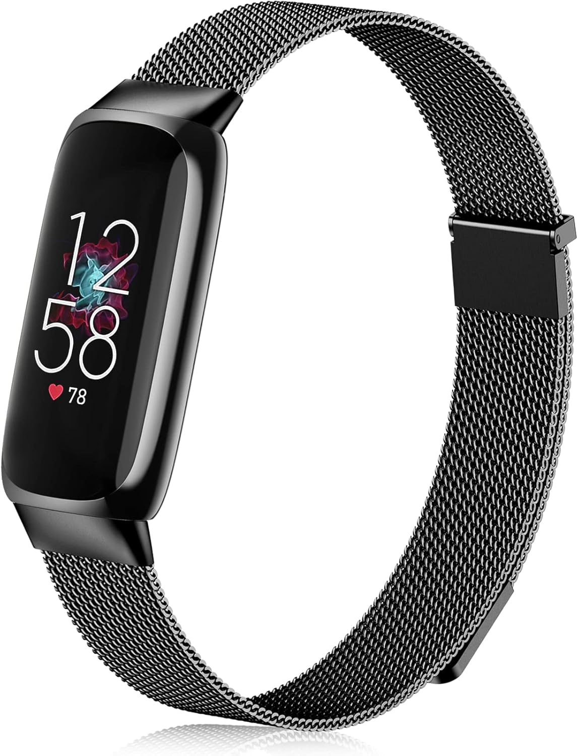 Zedoli Compatible con Fitbit Luxe Bands para mujeres y hombres, correa de repuesto de metal de malla milanesa de acero inoxidable para Fitbit