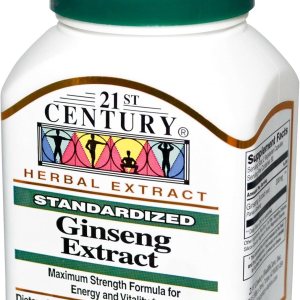 21st Century Cuidado de la salud, extracto de ginseng, 60 cápsulas vegetales 21st Century Cuidado de la salud, extracto de ginseng, 60 cápsulas vegetales