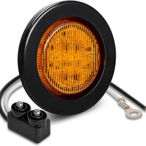 ONLINE LED STORE – Luces de delimitación lateral de 13 LED, redondas, de 6.35cm (padre)., Paquete de 1, Ambar ONLINE LED STORE – Luces de delimitación lateral de 13 LED, redondas, de 6.35cm (padre)., Paquete de 1, Ambar