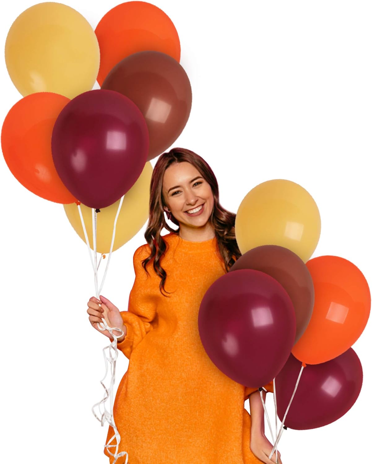 Treasures Gifted Globos de otoño, globos de colores otoñales, globos de color otoño, globos naranjas de 12 pulgadas, globos albaricoque, globos