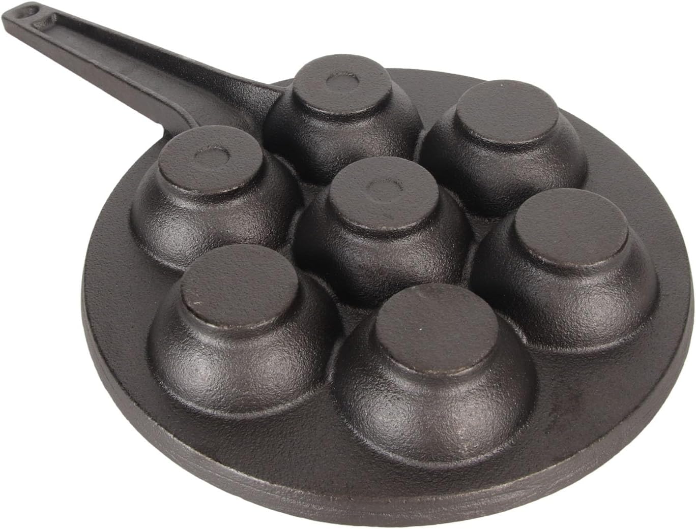 Fdit Takoyaki Maker de 7 agujeros, sartén antiadherente Takoyaki, placa de hierro fundido para cocinar molud bandeja para Takoyaki y hacer