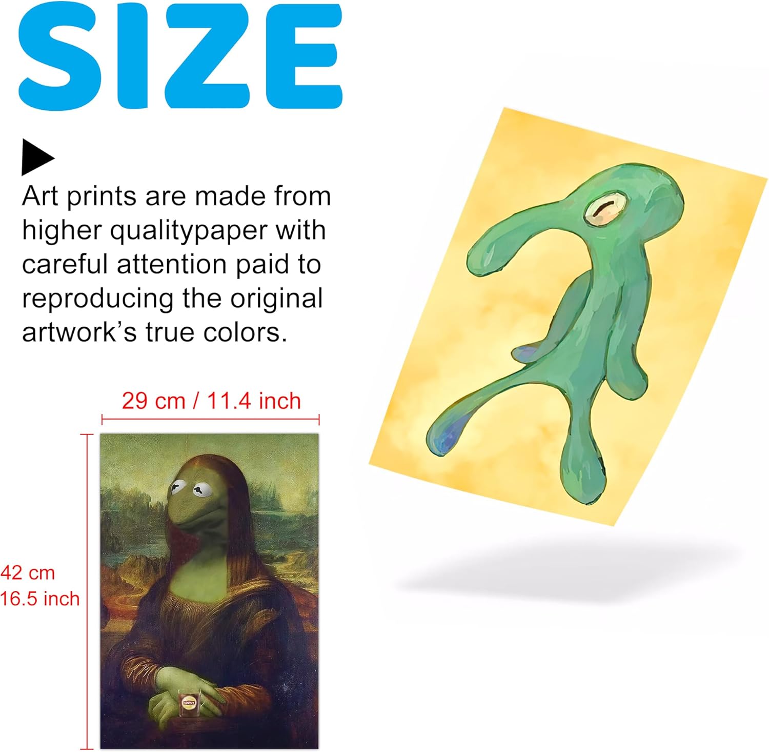 Pounchi Divertidos pósteres de pared con memes (8 piezas) de 11.4 x 16.5 pulgadas, versión sin marco, póster de impresión HD para niños, decoración