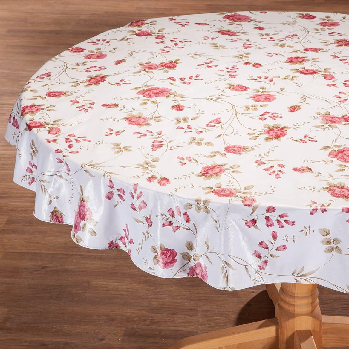 WalterDrake Mantel de vinilo con diseño de enrejado rosa