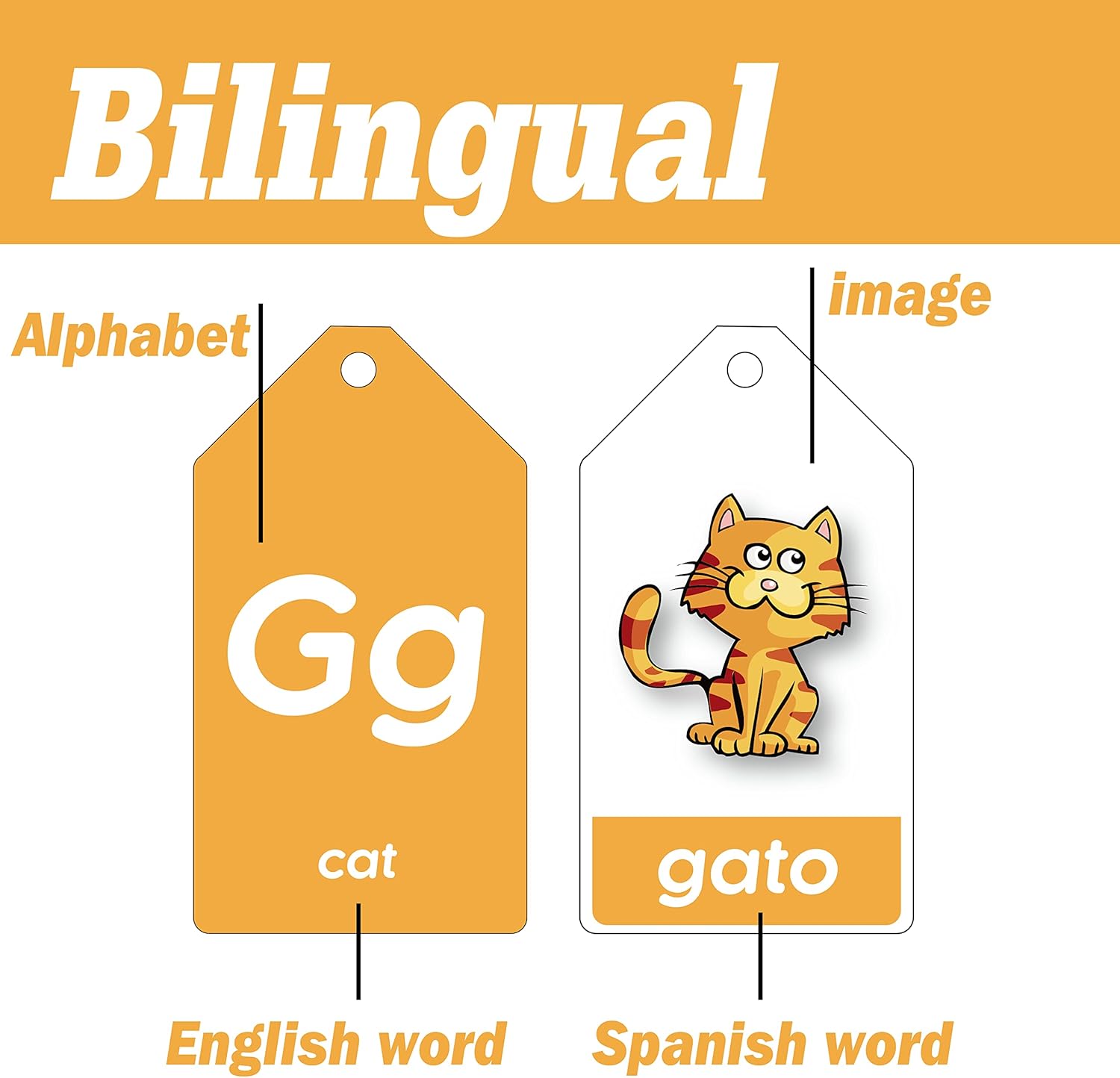 Tarjetas didácticas bilingües en español inglés para niños, 5 temas, alfabeto, color, número, forma, primeras palabras, 84 tarjetas, paquete de