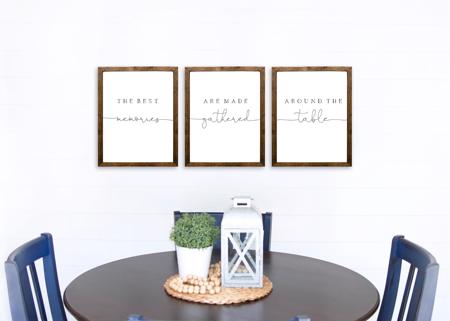 14×20 inches Set of 3, The Best Memories Are Made Gathered Around The Table  dining room wall decor  kitchen wall decor  kitchen wall art  dining