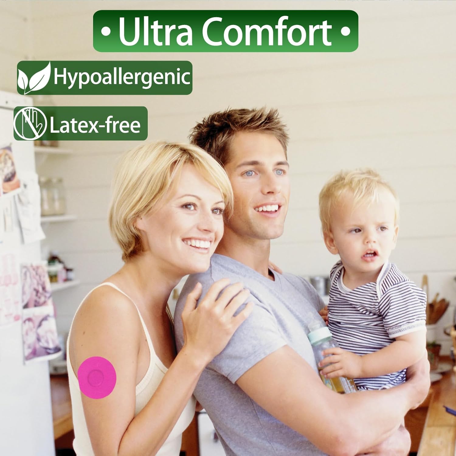 3 cubiertas impermeables para sensores, paquete de 20 parches adhesivos de estilo libre para libre, 3 cubiertas de sensores, cinta flexible CGM