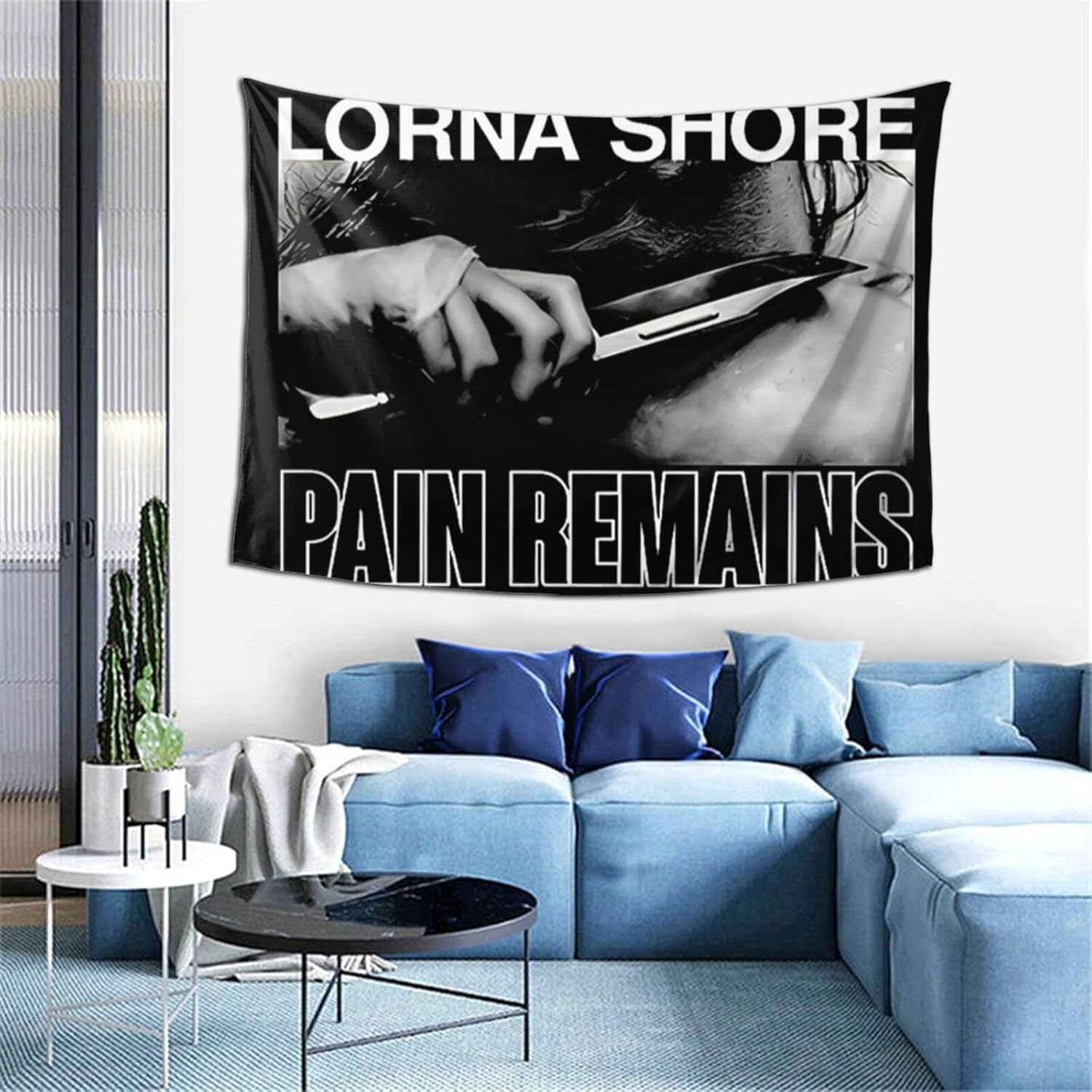 OBLUE Lorna – Tapiz para colgar en la pared, decoración estética para sala de estar, dormitorio, 60 x 40 pulgadas