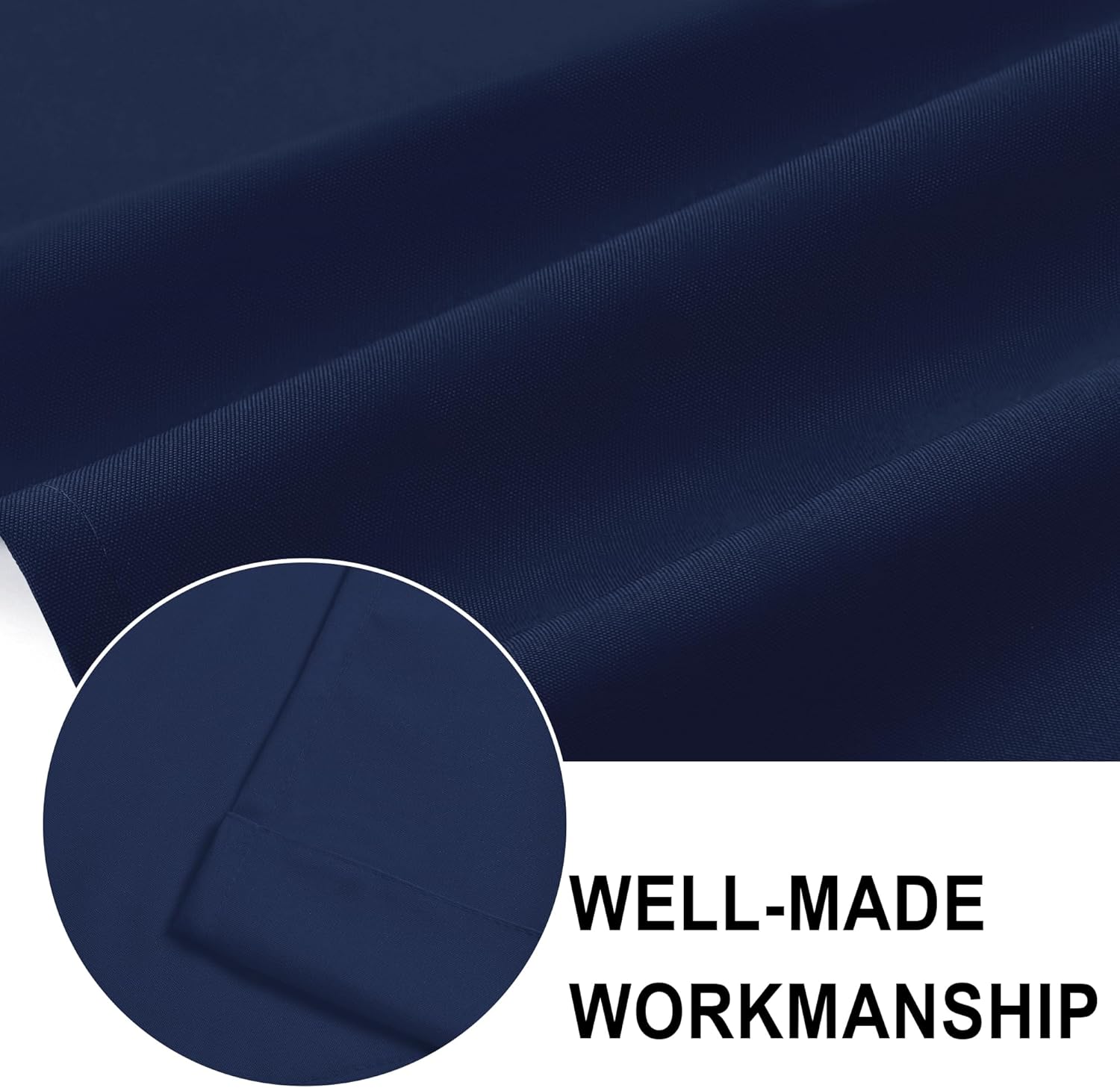 DWCN Cortinas de cenefa para sala de estar, cenefa de ventana color azul marino, cenefa de cortinas cortas para ventana pequeña, cenefa de granja, 1
