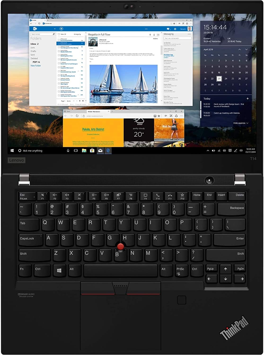 Lenovo ThinkPad T14 Gen 2 AMD Ryzen 7 PRO 5850U, 14 pulgadas FHD (1920×1080) IPS 400nits antirreflejo, 16 GB de RAM, SSD de 512 GB, teclado
